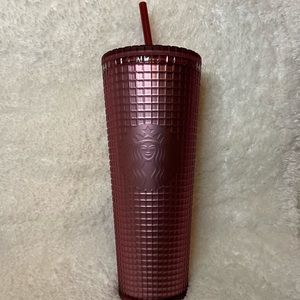 New Starbucks 24oz Soft Touch Gridded Cold Cup